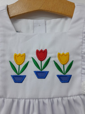Grandma's Table Tulip Pinafore Top w/ Bloomer/Scallop Shorts