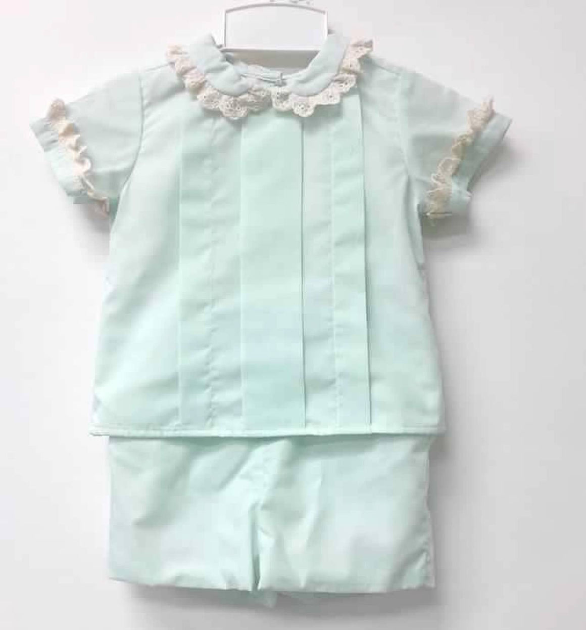 Boy Mint Batiste Heirloom Set