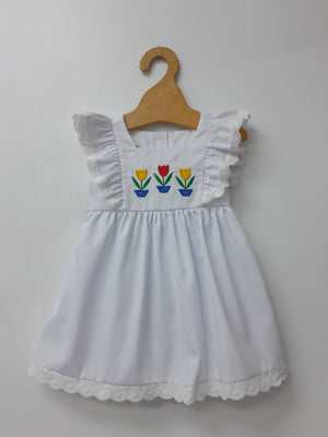 Grandma's Table Tulip Pinafore Top w/ Bloomer/Scallop Shorts