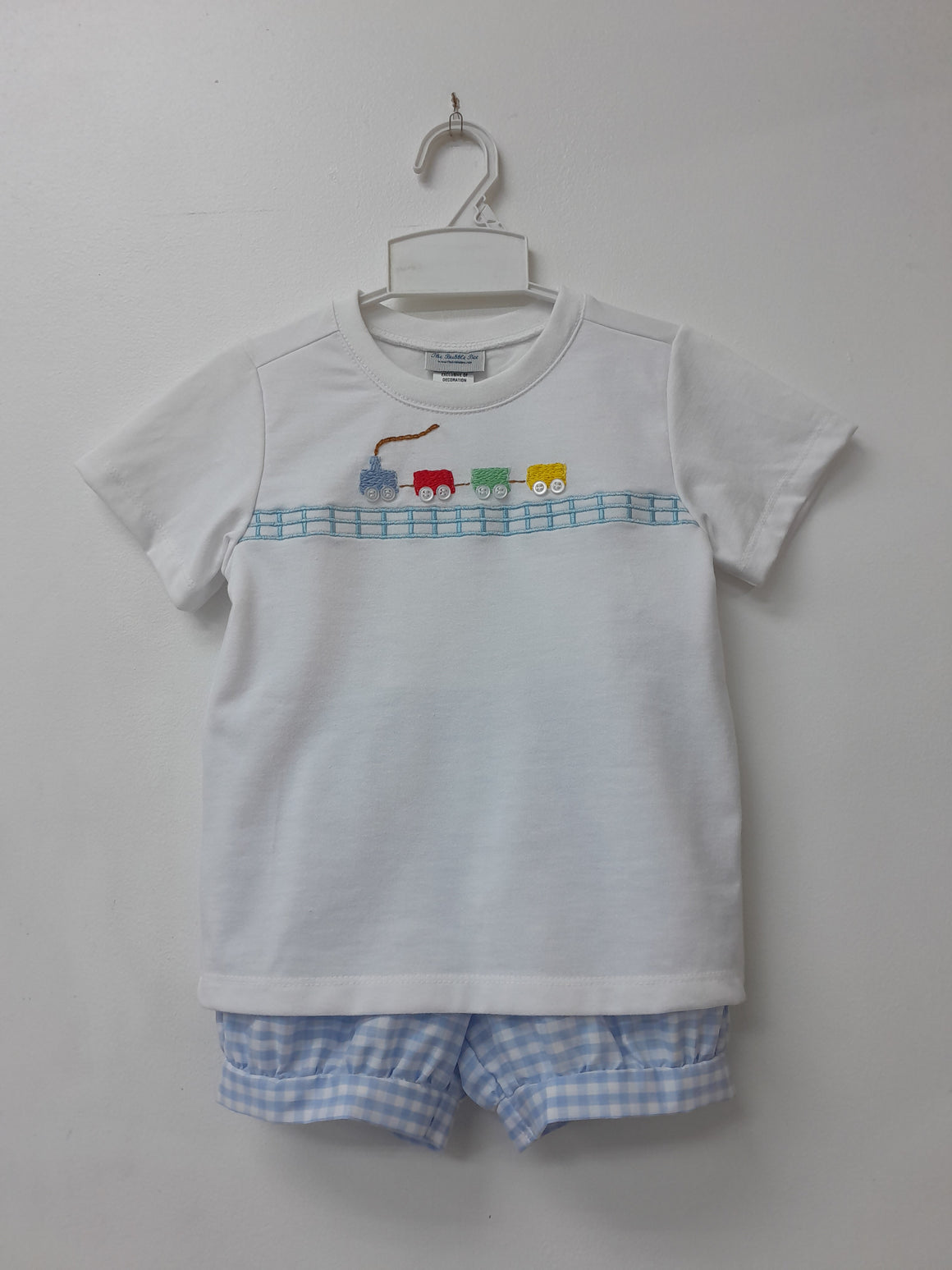 Train T-Shirt with Banded Shorts Size 4t