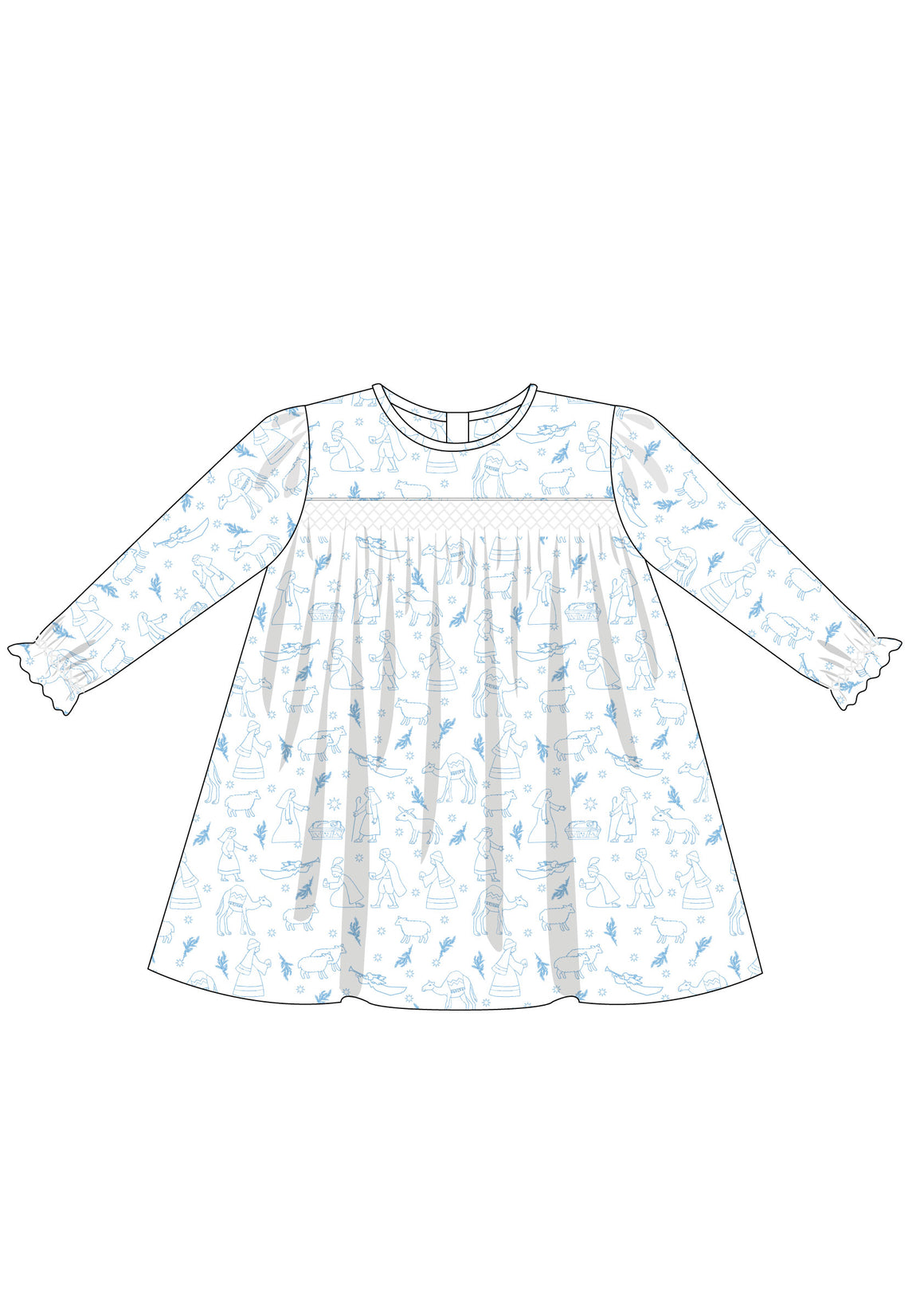 PREORDER Bethlehem Smocked Loungewear Gown