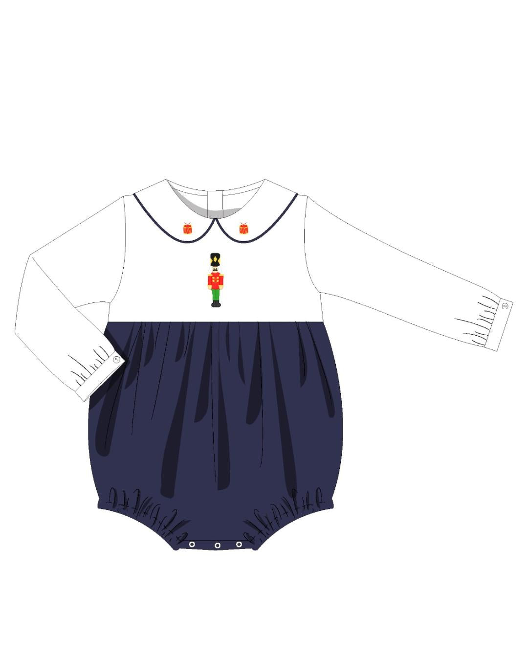 Boys Bubble or Short Set from the Navy Collection