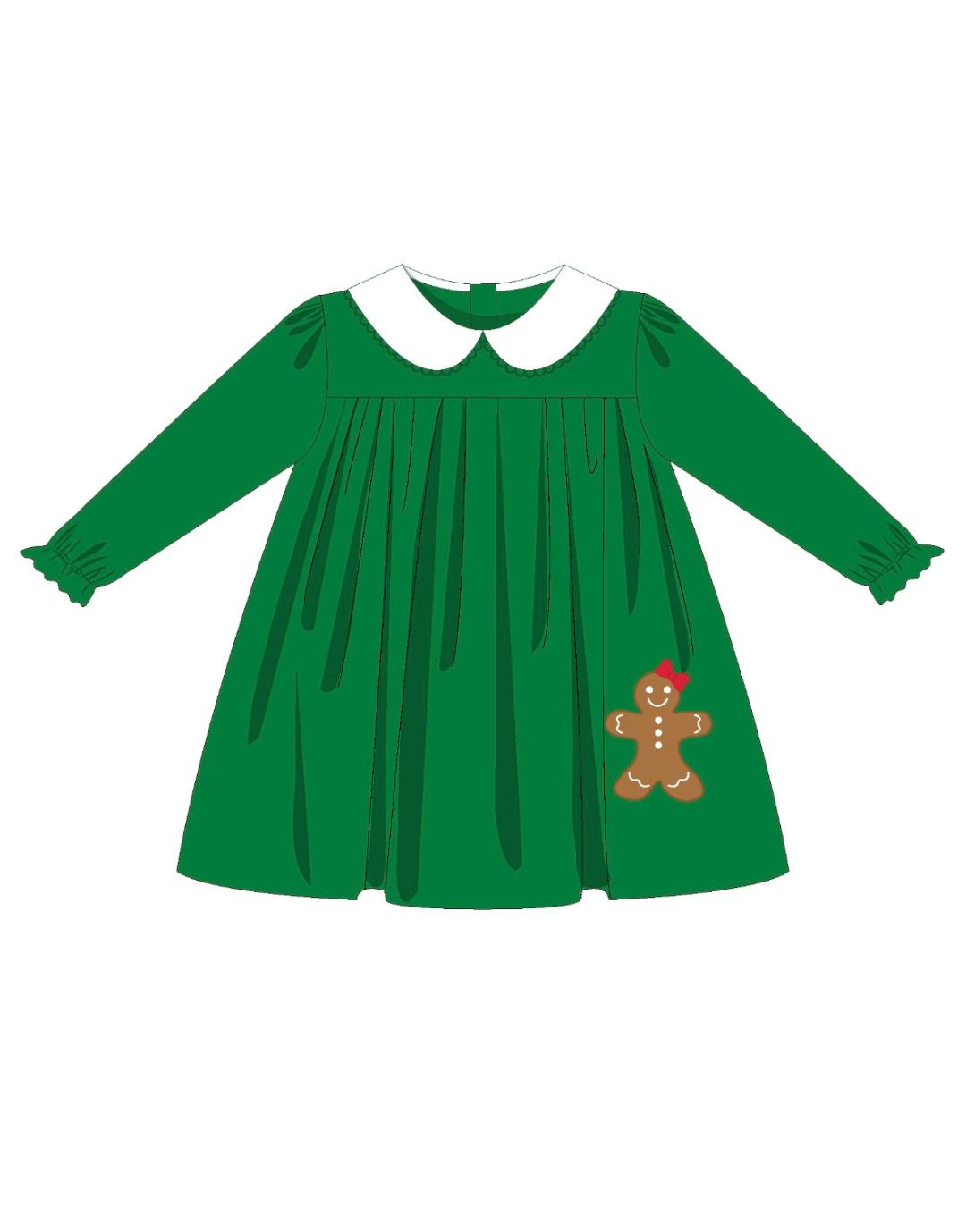Girls Bloomer Set or Dress from the Gingerbread Friends Collection