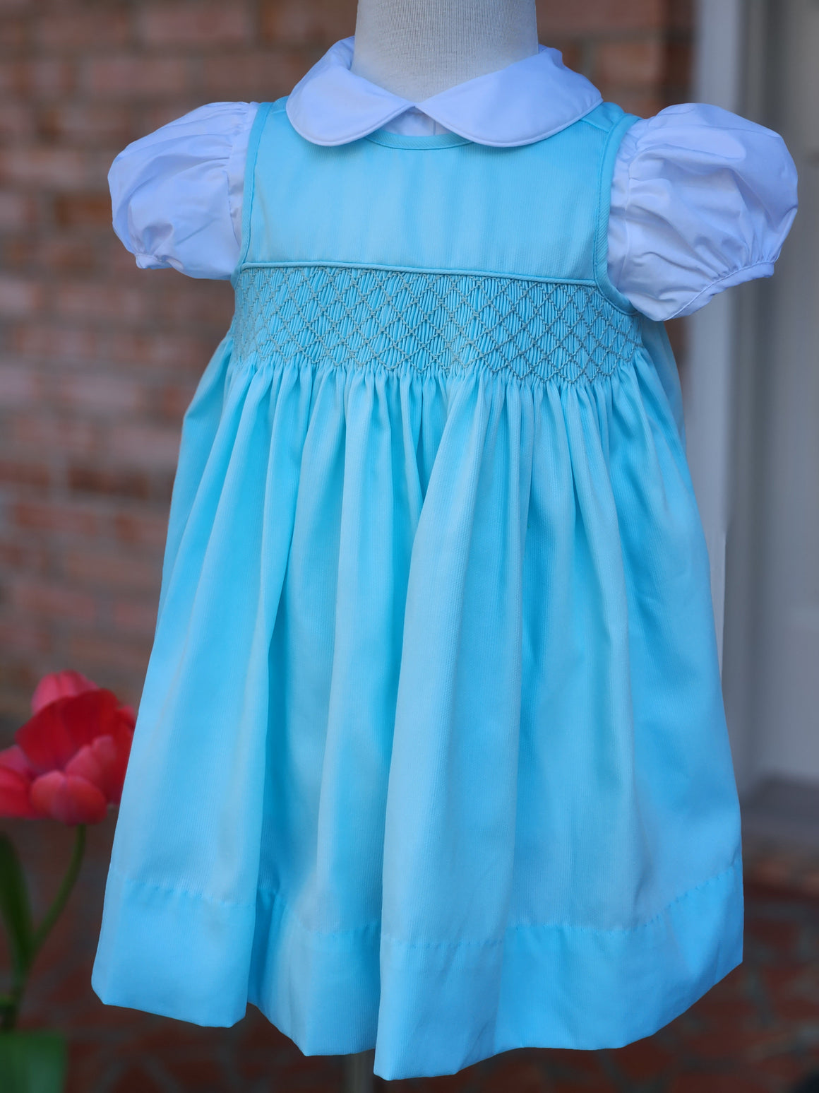 MINT Green Girl Classic Smocked Girl Dress Set