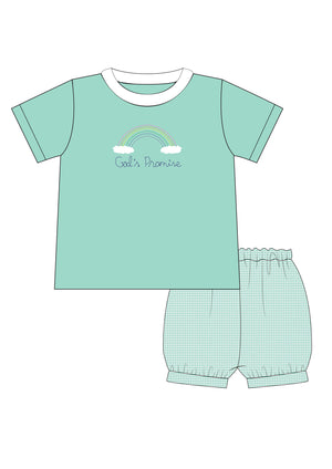 God's Promise Boy T-Shirt Set w/ Bloomers, Banded or Regular Shorts