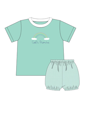 God's Promise Boy T-Shirt Set w/ Bloomers, Banded or Regular Shorts